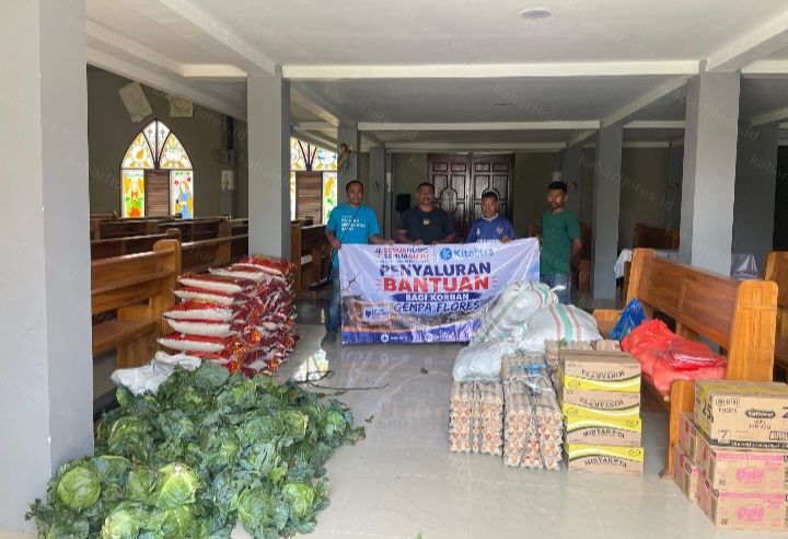 Peduli Korban Gempa Flores di Lekebai, SMSG dan Kitabisa Salurkan Bantuan Sayuran