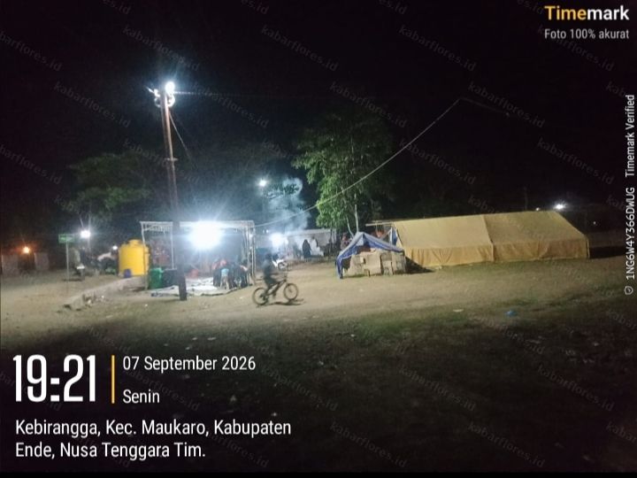 500 Warga Nioniba Masih Tidur di Tenda, Data BPBD Ende Nyatakan Pengungsian Terpusat Nihil, Bantuan Dihentikan