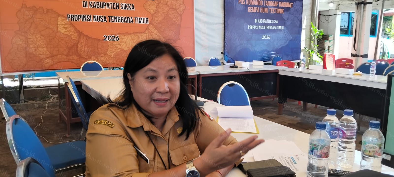 Pascagempa Flores, Pemkab Sikka Fokus Salurkan Logistik dan Perbaiki Rumah Warga