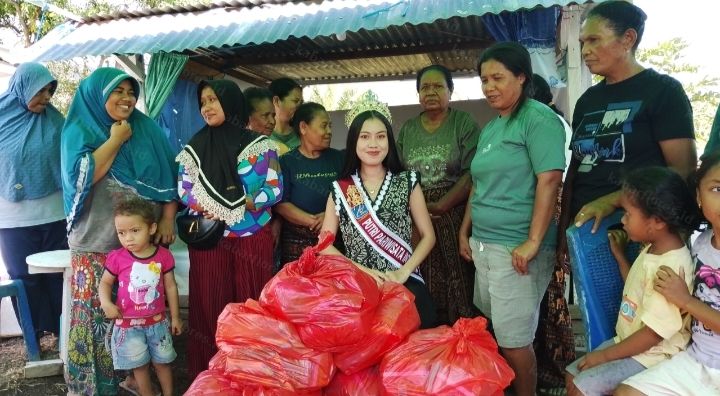 Putri Pariwisata Indonesia 2026 dan Levico Butik Berbagi Kasih untuk Korban Gempa di Ende