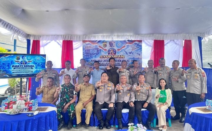 HUT Lalu Lintas Bhayangkara ke - 71, Satlantas Polres Ende Perkuat Sinergi dan Pelayanan Publik